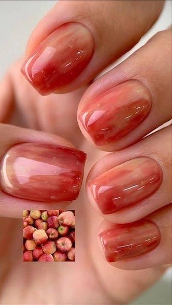 Fruit peel nails — маникюр из Кореи, который подойдет всем