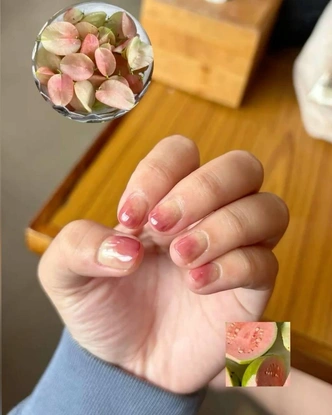 Fruit peel nails — маникюр из Кореи, который подойдет всем