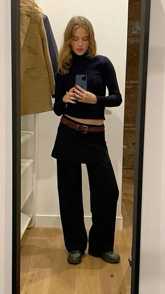 Belt skirt: ретро-тренд, который актуален не только летом
