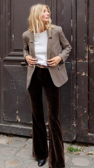 Эти велюровые брюки заменят вам джинсы на зиму: где купить и как правильно стилизовать