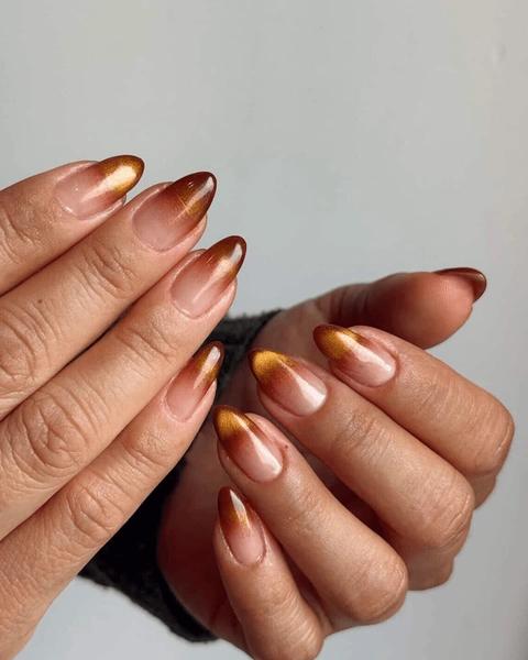 Как повторить самый модный маникюр ноября — с бархатным блеском