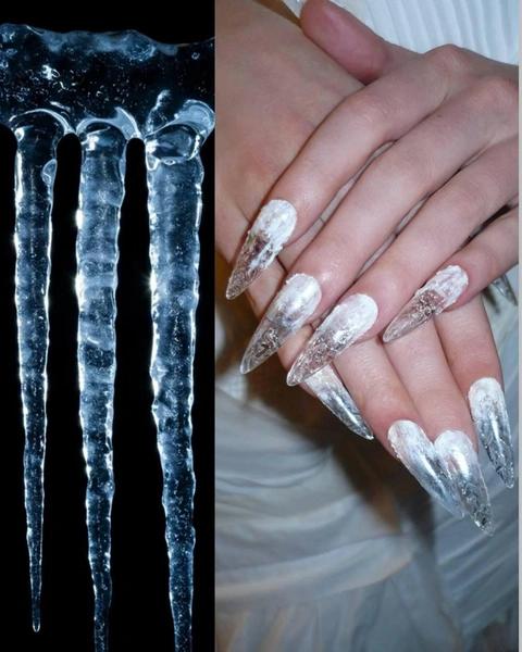 Ледяной маникюр: нейл-тренд для тех, кто любит эффектные ногти