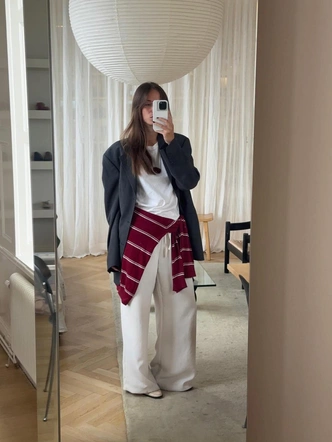 Белые брюки — главный антистресс гардероба этой зимы