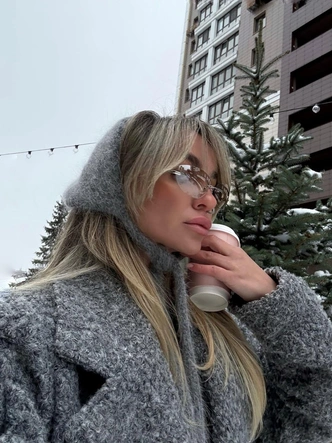 Шерстяная косынка — лучшая альтернатива шапкам (без вреда для прически)