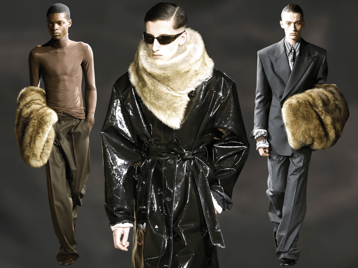 Оверсайз уходит, возвращается линия: стильные приемы с мужского показа Saint Laurent