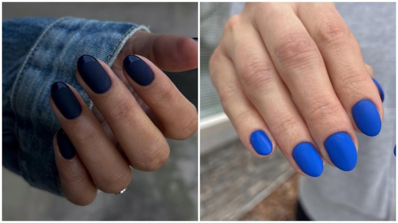Темный, кобальт или индиго: 10 оттенков маникюра, которые смотрятся дорого