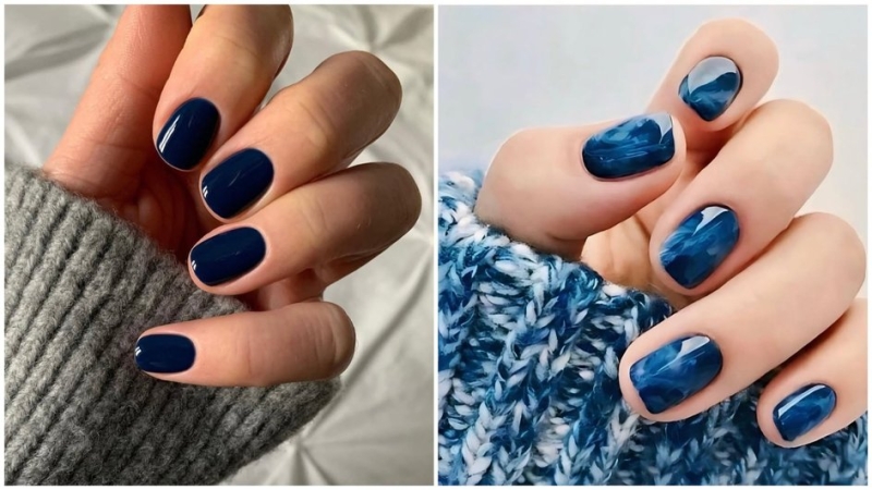 Темный, кобальт или индиго: 10 оттенков маникюра, которые смотрятся дорого