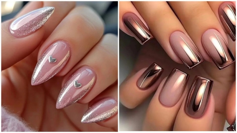 Зеркальная втирка 2026: трендовые дизайны для любого маникюра