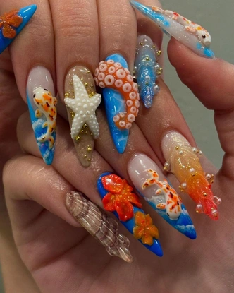 Seafood Buffet Nails&nbsp;&mdash; самый креативный маникюр июля